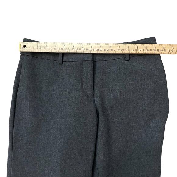 Talbots Petites Dress Pants Sz 6p Heather Gray Relaxed Fit Flat Front Belt Loops - Picture 8 of 12